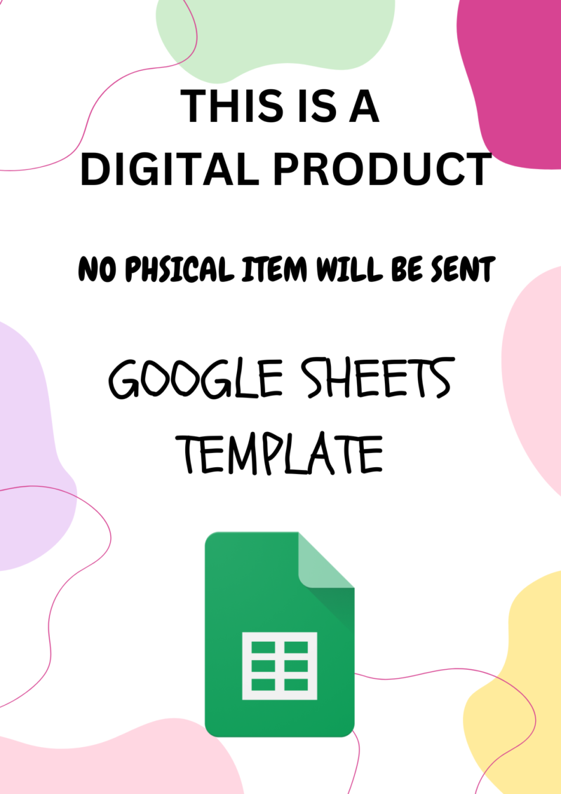 Blue White Geometric Triangle Side Paper Border This is a digital product; no physical item is sent. Google Sheets template.