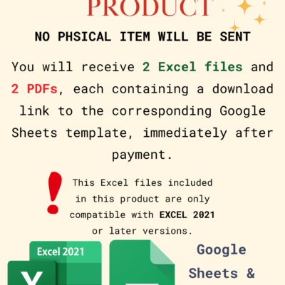 Blue White Geometric Triangle Side Paper Border This is a digital product; no physical item is sent. You receive 2 Excel files and 2 PDFs with links to the Google Sheets templates. The Excel files work only with Excel 2021 or later.