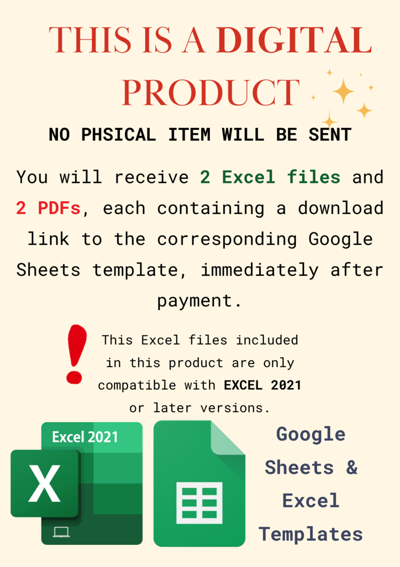 Blue White Geometric Triangle Side Paper Border This is a digital product; no physical item is sent. You receive 2 Excel files and 2 PDFs with links to the Google Sheets templates. The Excel files work only with Excel 2021 or later.