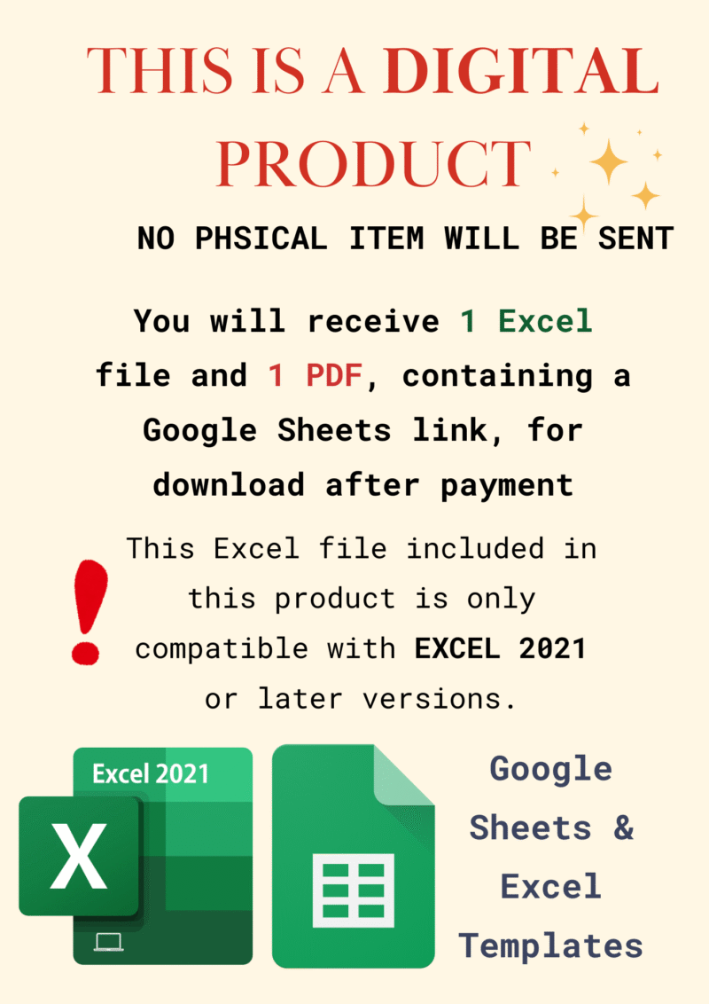 Blue White Geometric Triangle Side Paper Border This is a digital product; no physical item is sent. You receive 1 Excel file and 1 PDF with a Google Sheets link after payment. The Excel file works only with Excel 2021 or later.
