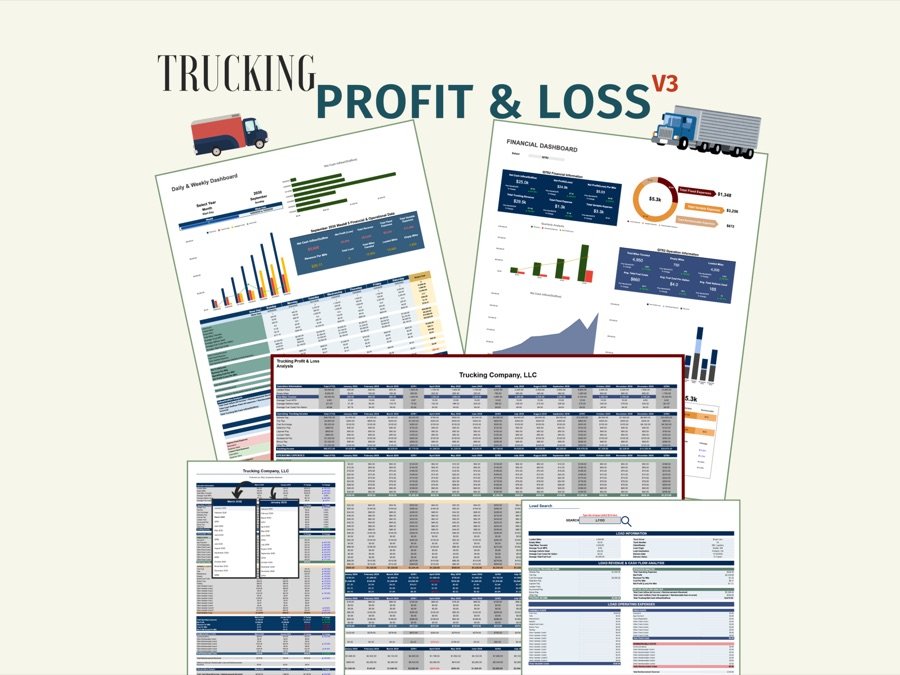EverReachCraft trucking profit and loss spreadsheet that Riggi grew out of